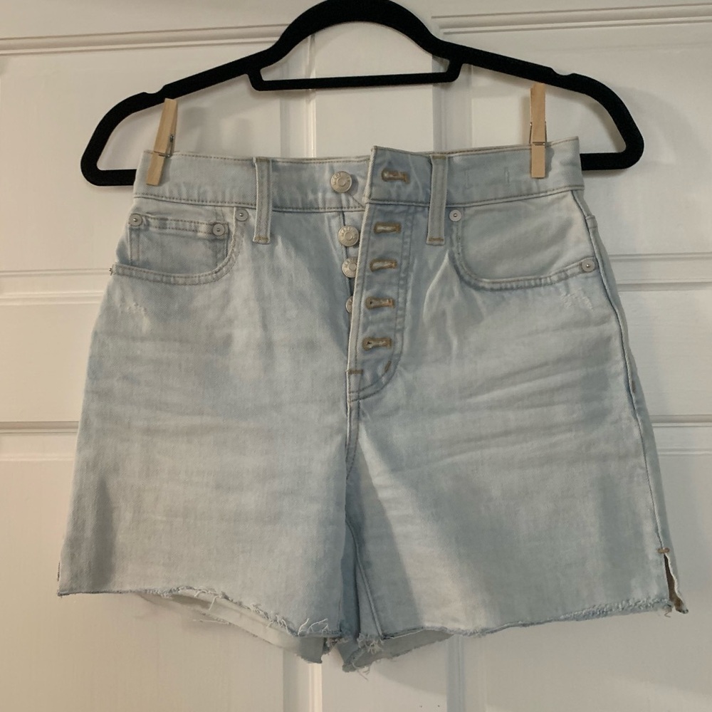 Madewell Perfect Vintage Mid-Length Denim Shorts - Dayson Wash